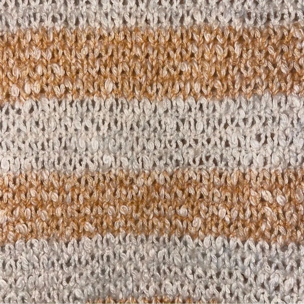 MADEWELL Baez Pullover Sweater in Stripe Marbled Caramel Size Extra Small - Picture 10 of 16